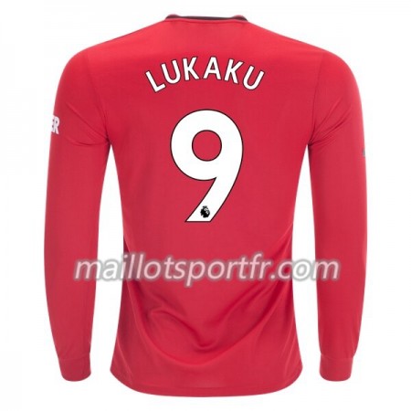 Maillot de Foot Manchester United Romelu Lukaku 9 Domicile 2019/20 ML